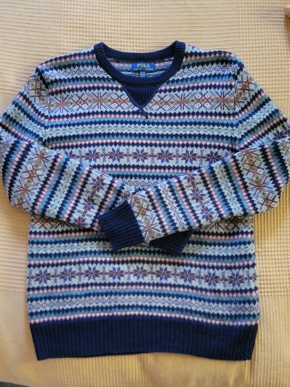 J.Crew Fair Isle Wool Blend Sweater Youth/unisex
